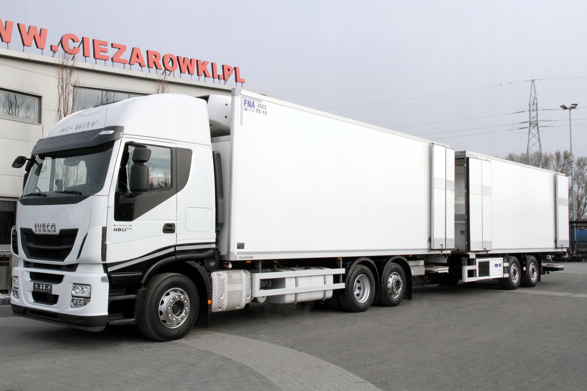 Фура Iveco Stralis 460 прицеп шторка