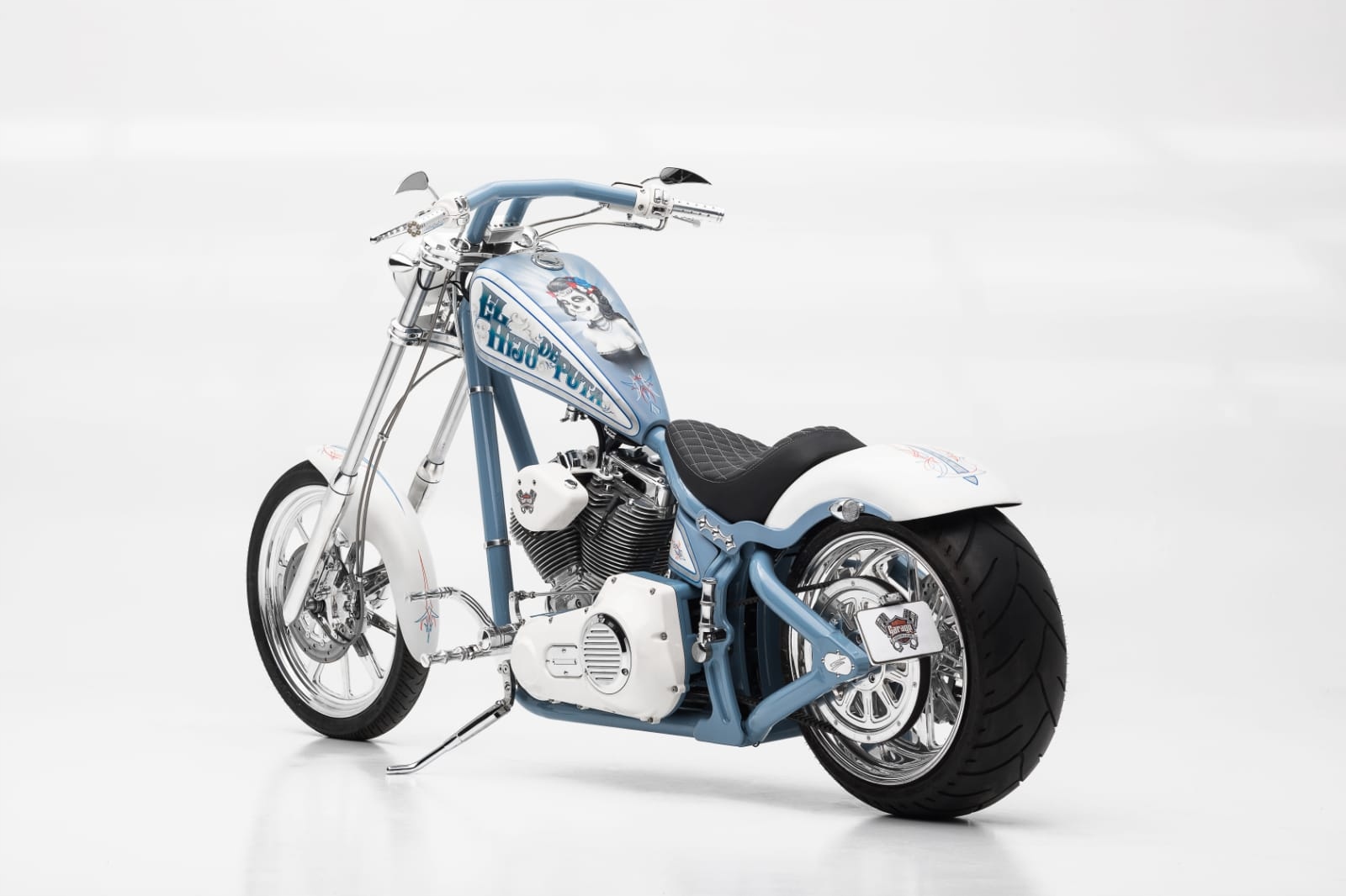 「CHOPPER BUILDER」　RUDEBLACK 34×34 CHOPPER BUILDER」 RUDEBLACK 34×34 Custom Harley Chopper