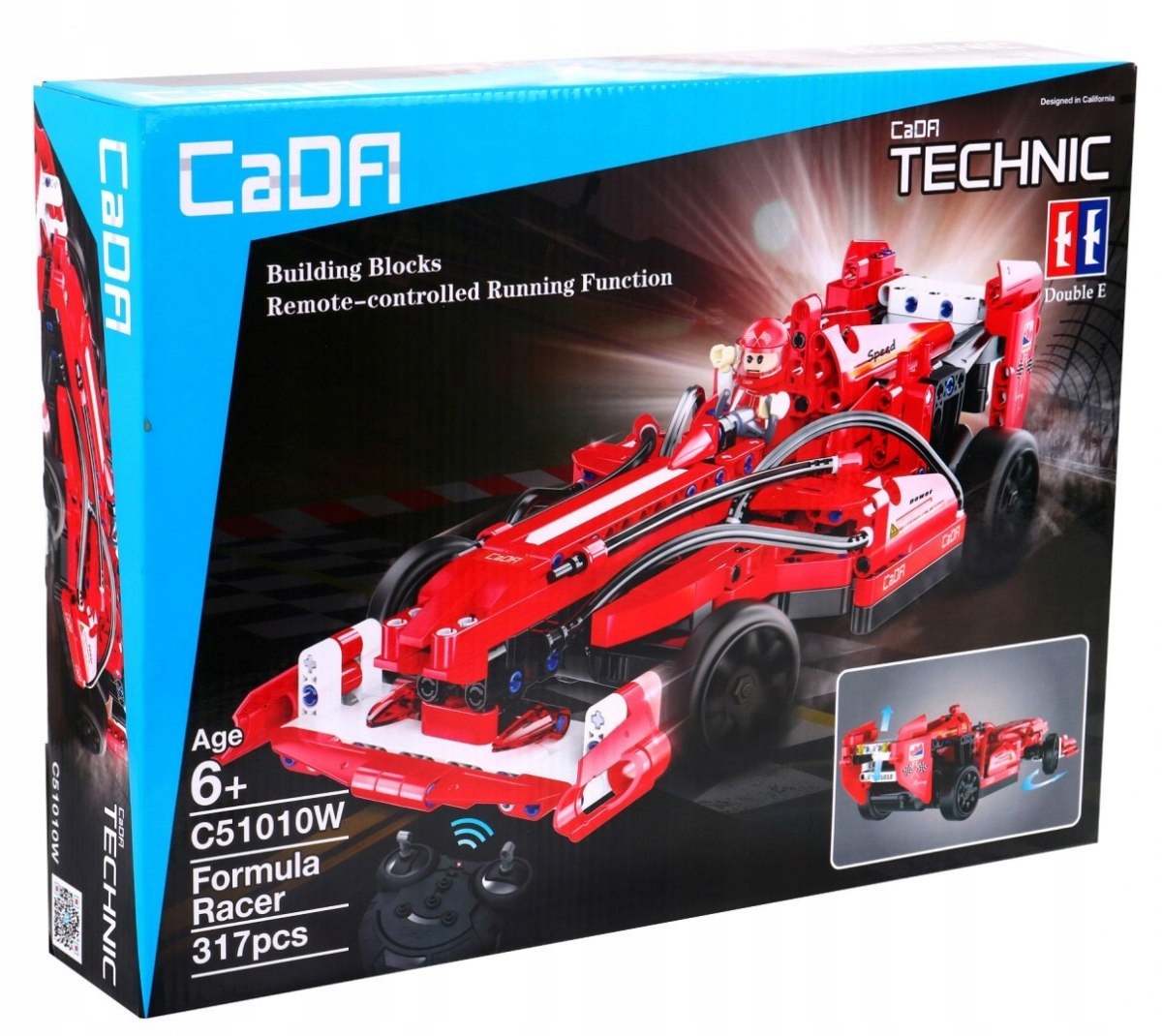 KLOCKI CADA TECHNIC FORMULA 1 Sterowana 2,4Ghz