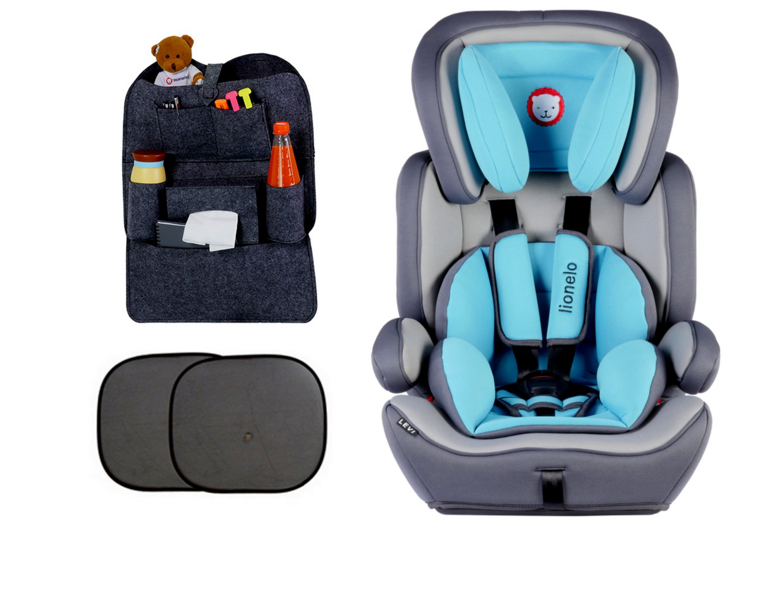 FOTELIK SAMOCHODOWY LIONELO LEVI 9-36 kg + GRATISY - 7197327908