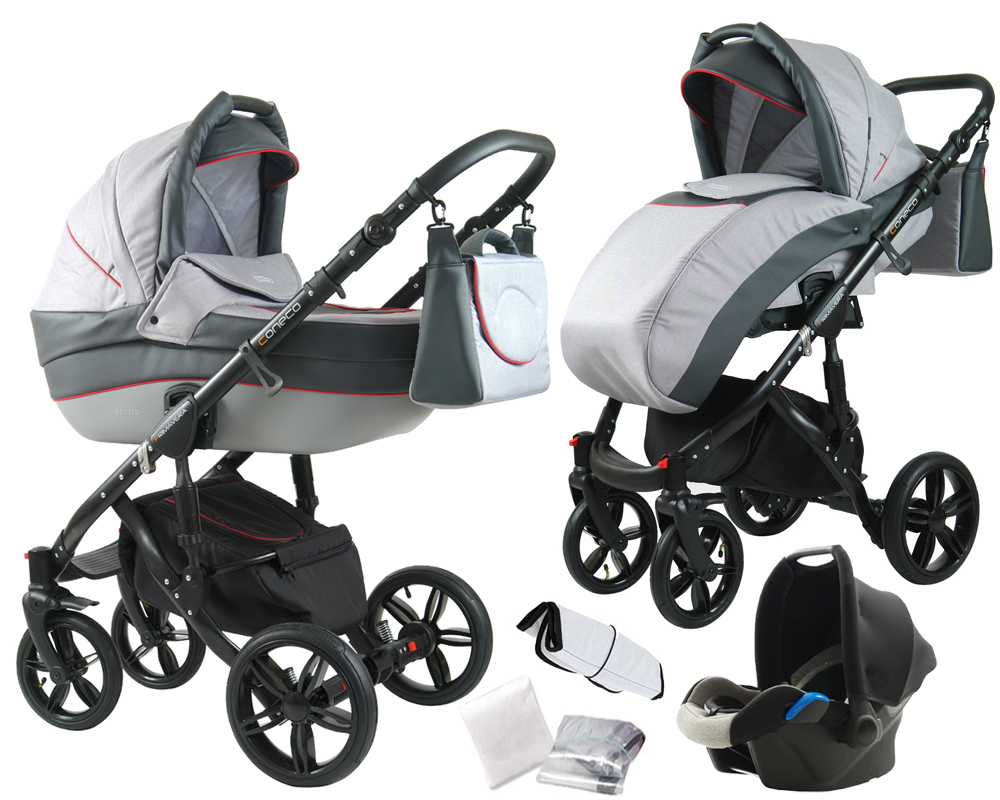 Wózek Coneco Primavera 3w1 Fotel Kite Wózki Wielofunkcyjne