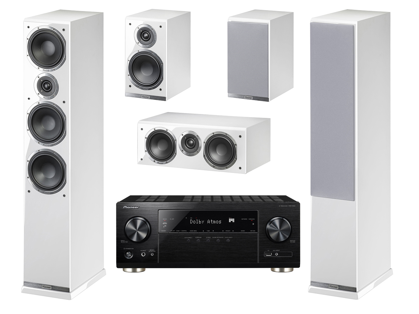 MAGNAT SHADOW 207 203 213 BIAŁY + PIONEER VSX-933 - 7619681054 ...