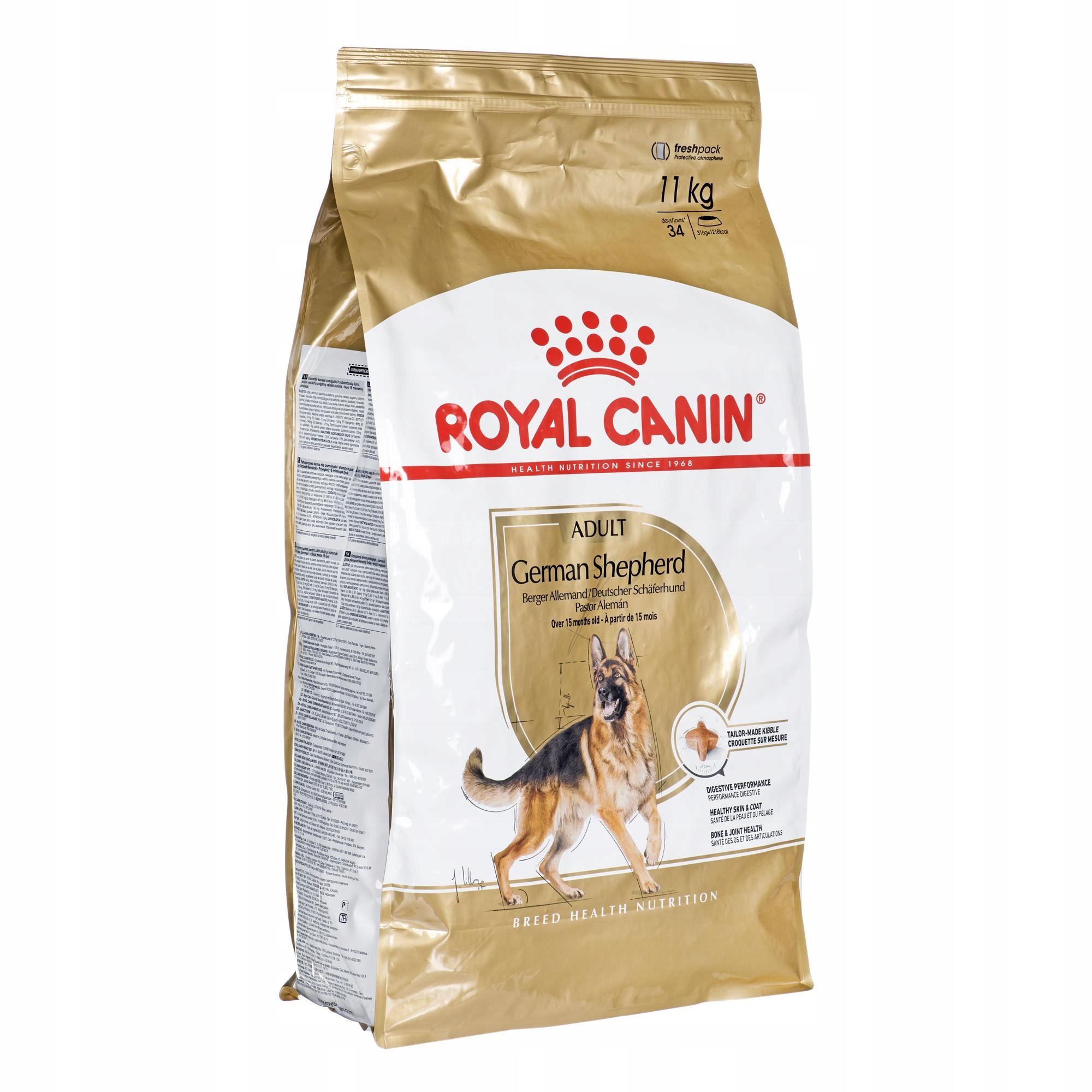 Royal canin для щенков немецкой овчарки.