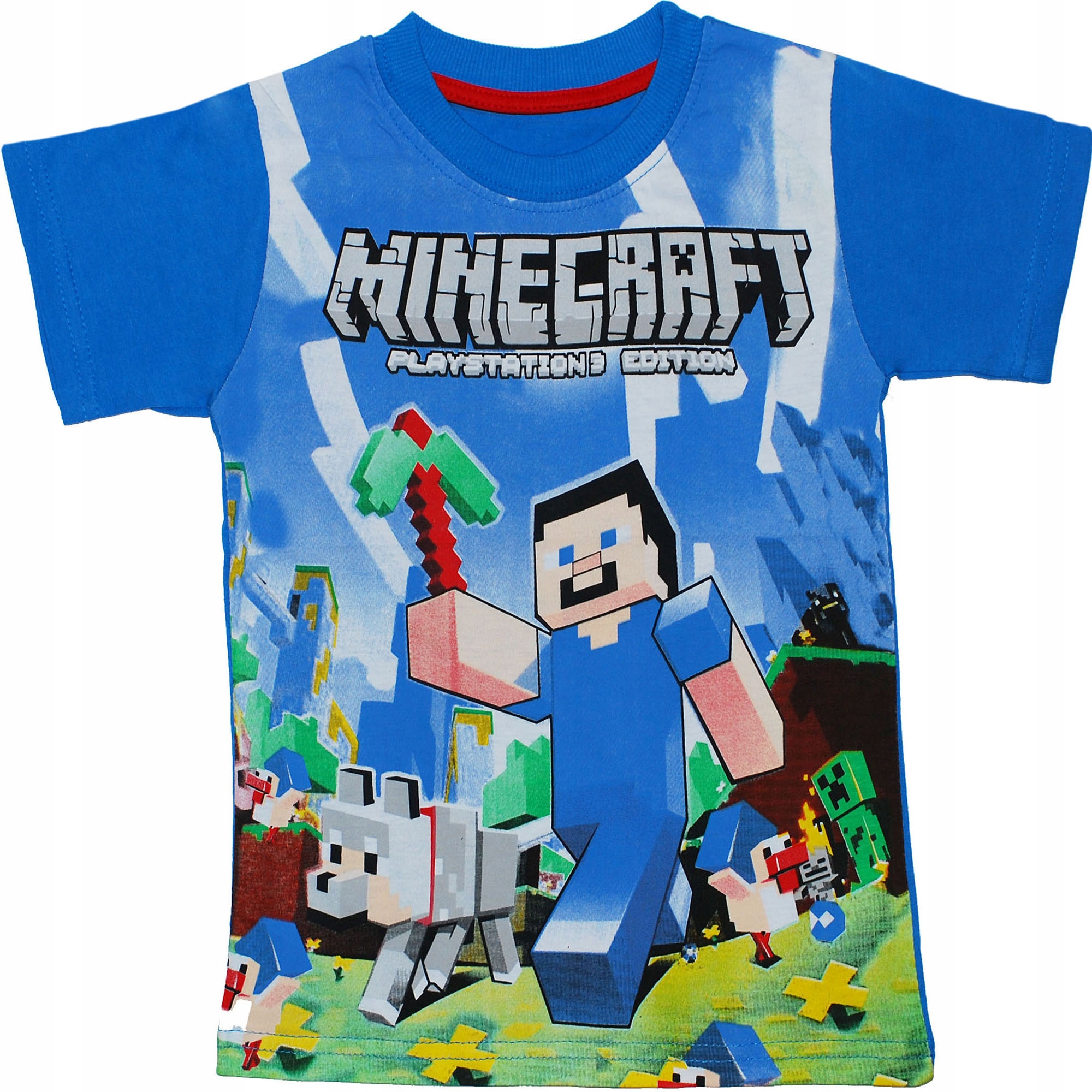 MINECRAFT Steve T-shirt Koszulka CREEPER 110 5 lat - 8228235691