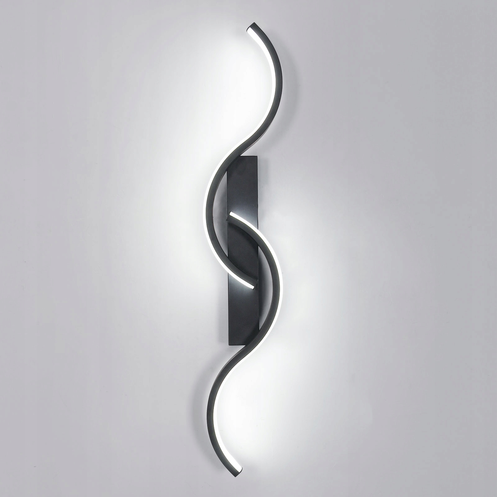 Lampa Led Kinkiet Scienna Czarny Nowoczesny Do Kuchni Salonu 6500K 16W