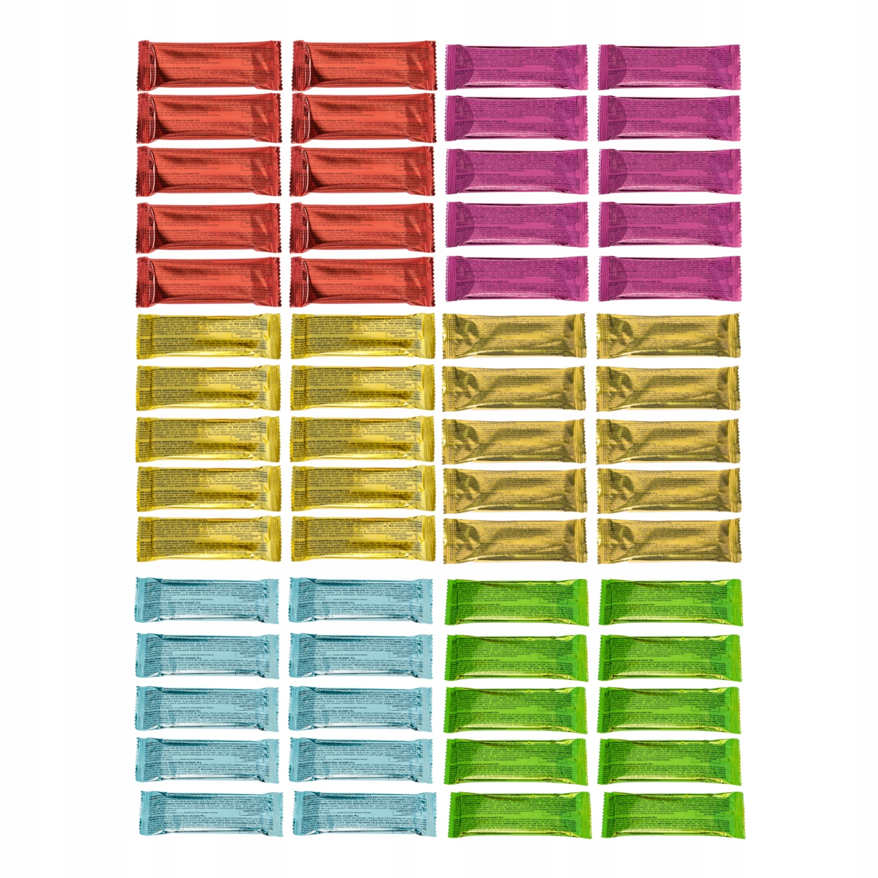 Zestaw batonów owocowo-zbożowych MIX smaków 60 szt.