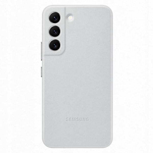 Pouzdro Pro Samsung Galaxy S22 Samsung Leather Cover, Světle Šedé