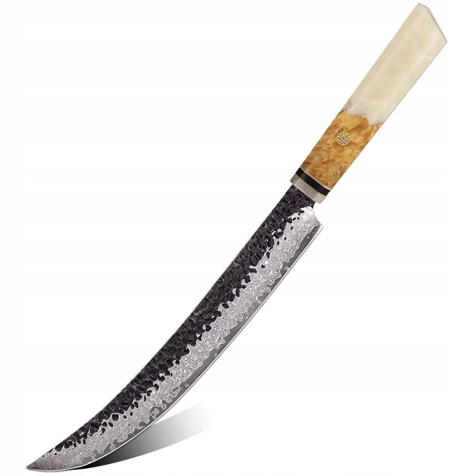 Damaškový kuchynský nôž Airi Slicer/Biela KP-37357