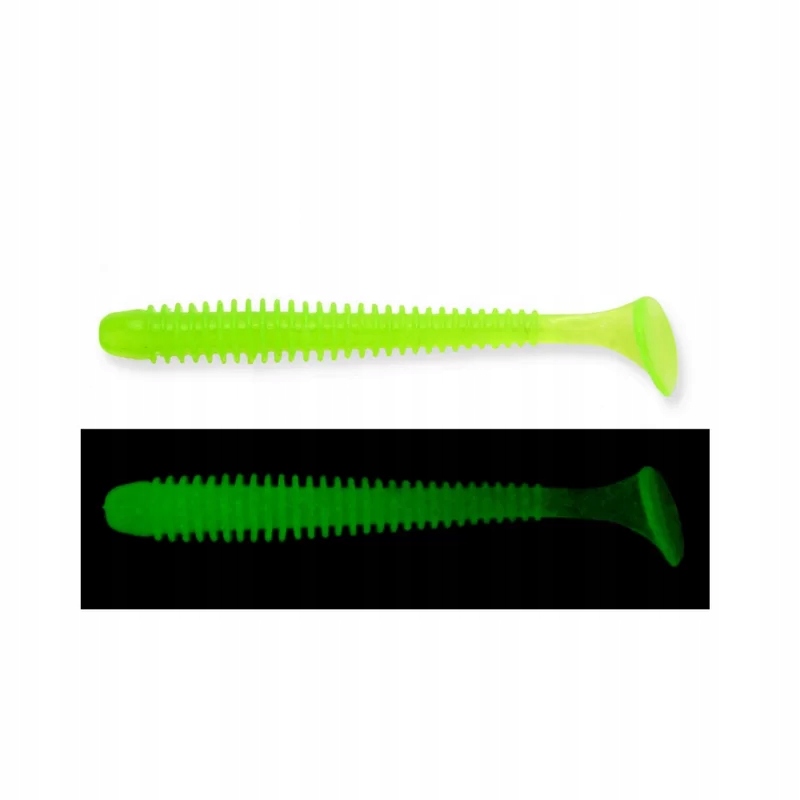 Keitech Swing Impact 4'' 026 Clear Chartreuse Glow