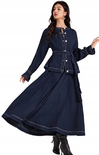 Shein Dámský, Modrý Komplet Pro Každodenní Nošení, Velikost 38