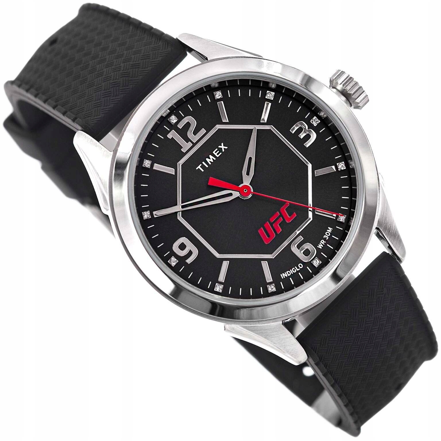 Pánské Hodinky Timex TW2V56100 Černé S Indiglo Ufc Podsvícením