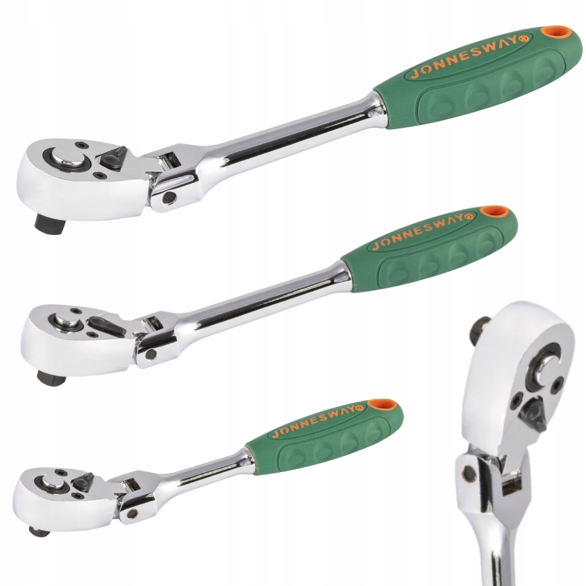 Jonnesway Grzechotka łamana 1/4" 3/8" 1/2"