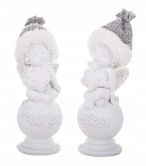 ANIOŁ ANIOŁEK SZARY FIGURKA OZDOBNA Z GWIAZDKĄ Producent GlamurProjekt