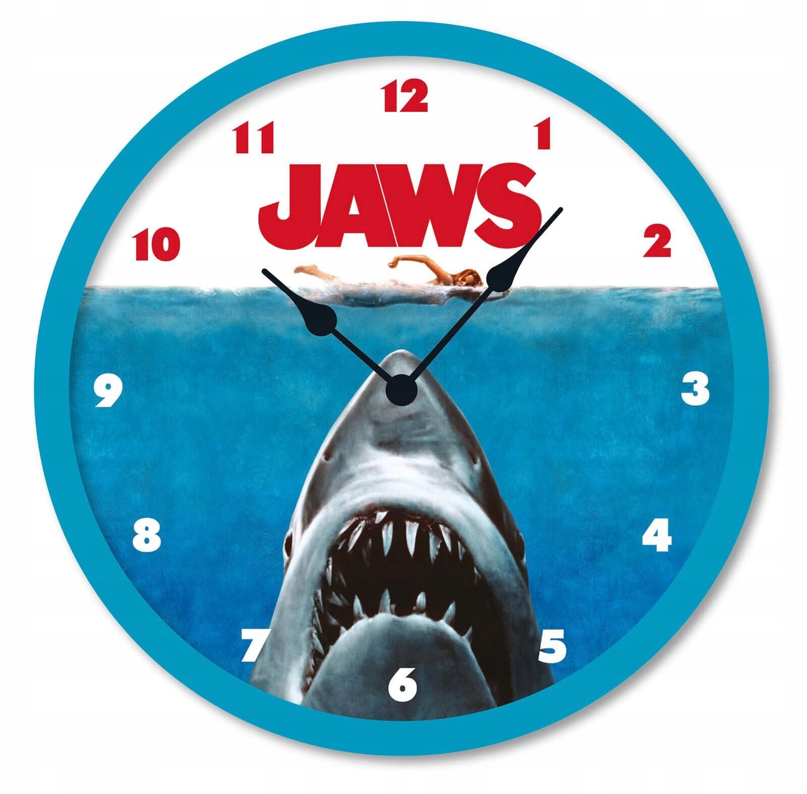 

Jaws Szczęki zegar ścienny na ścianę 25 cm