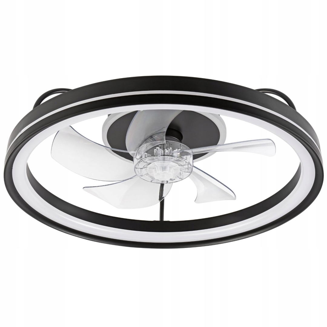 Stropné Svietidlo s ventilátorom 40 W Fargo čierna/biela diaľkový ovládač, tichý ventilátor