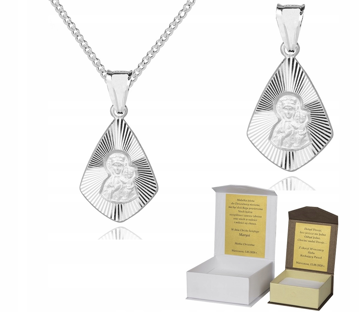 925 Stříbrný řetízek medailonek Dedikace 55 cm P3M48