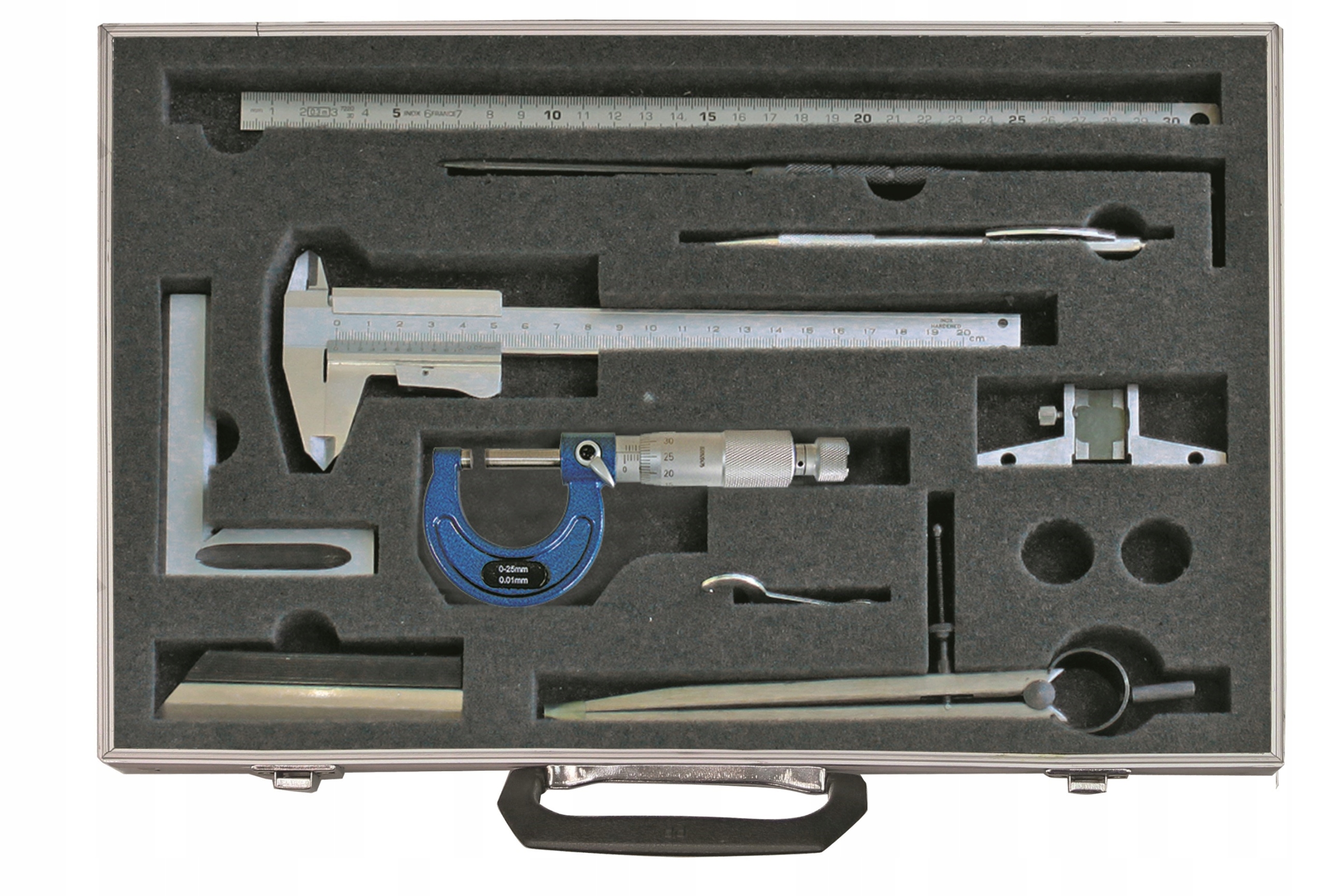 Posuvník 150 Mikrometr 0-25 Linka 100 874/0 Linka 300 Kružítko