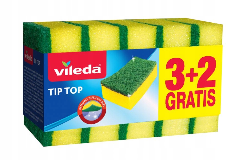 

Vileda zmywaki gąbki do naczyń Tip Top 5szt