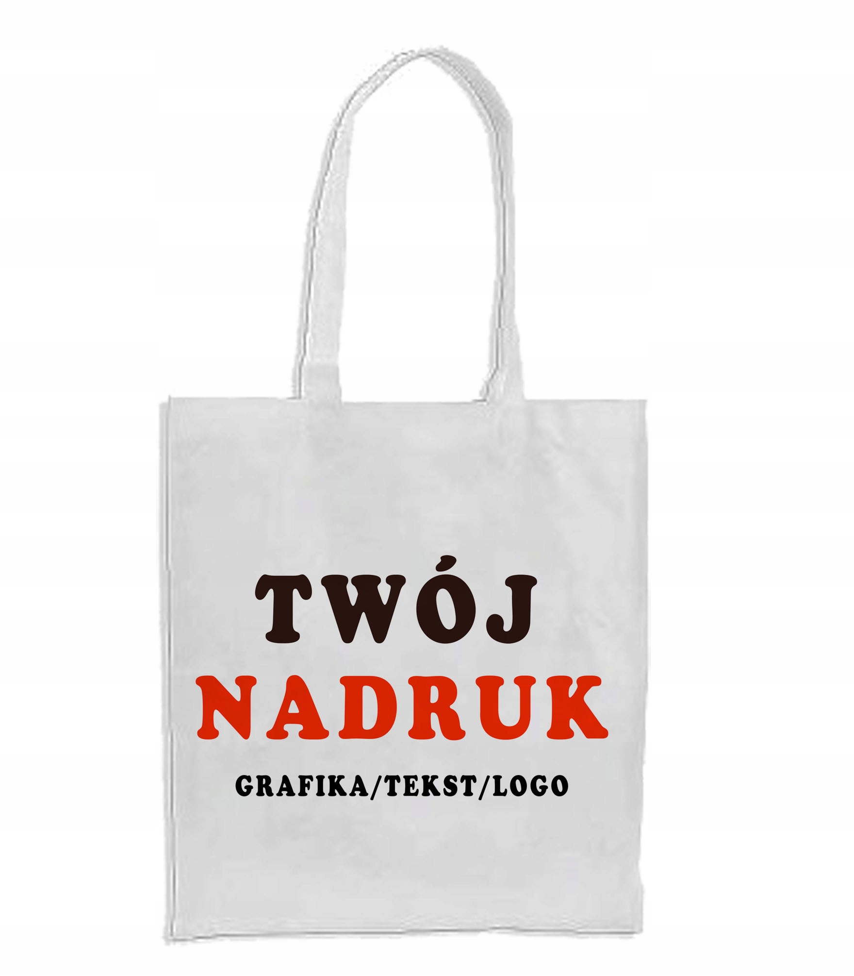

Eko Torba Na Zakupy Z Własnym Nadrukiem Logo Tekst