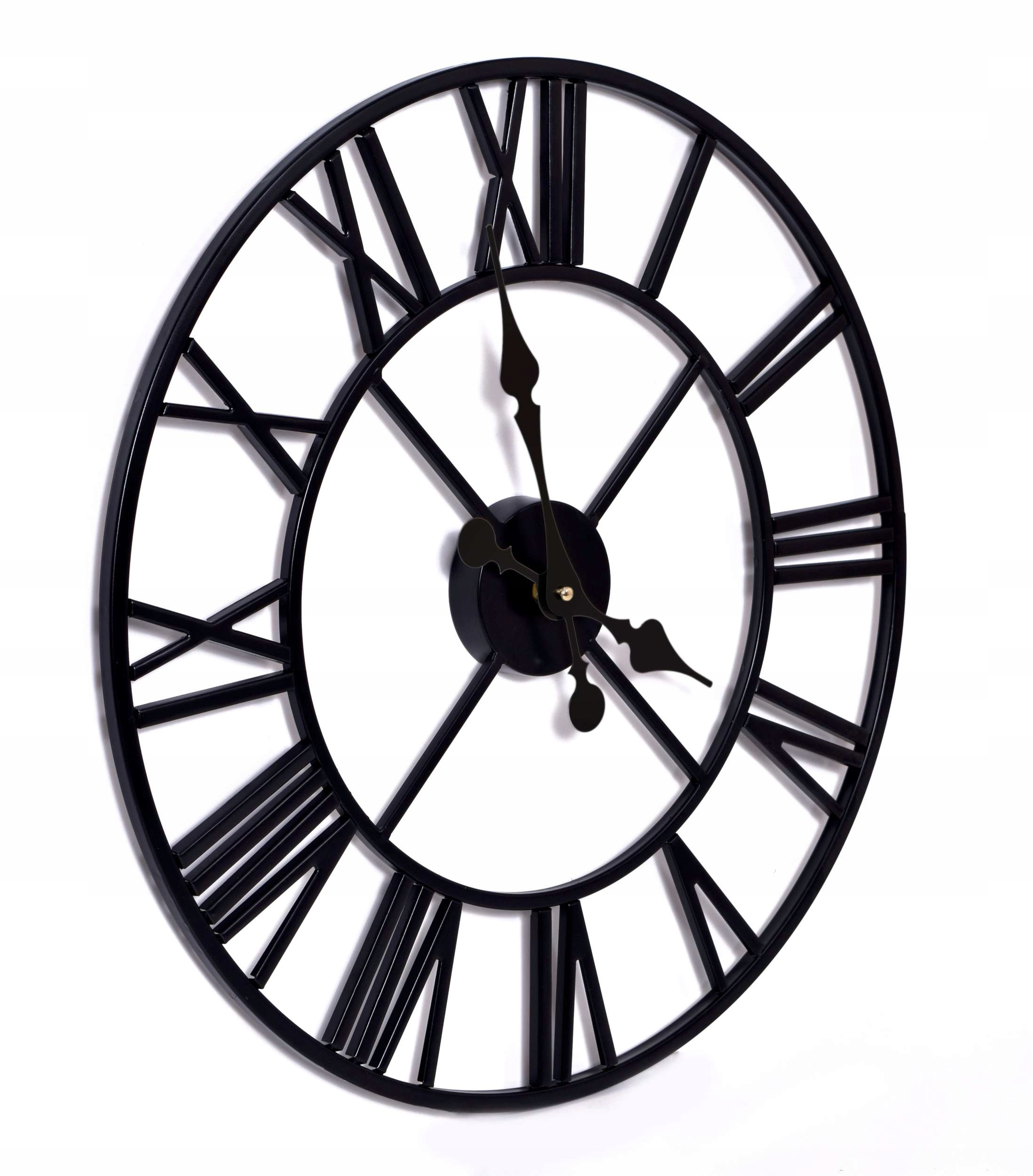 ZEGAR RZYMSKI VINTAGE RETRO LOFTOWY CZARNY METALOWY ŚCIENNY DUŻY LOFT 50 cm Kod producenta 5902340309636