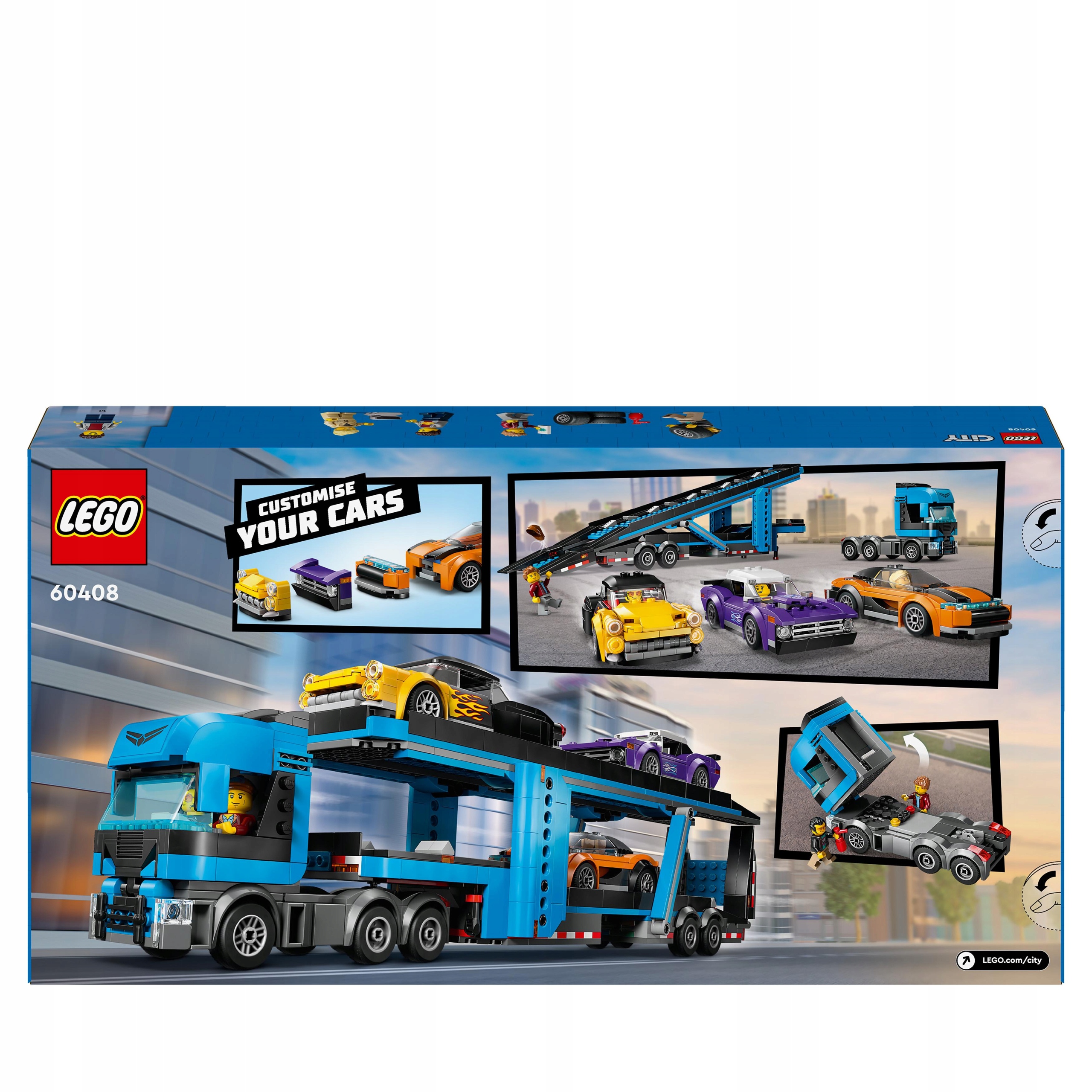 Lego City 60408 Autopřepravník se sportovními auty