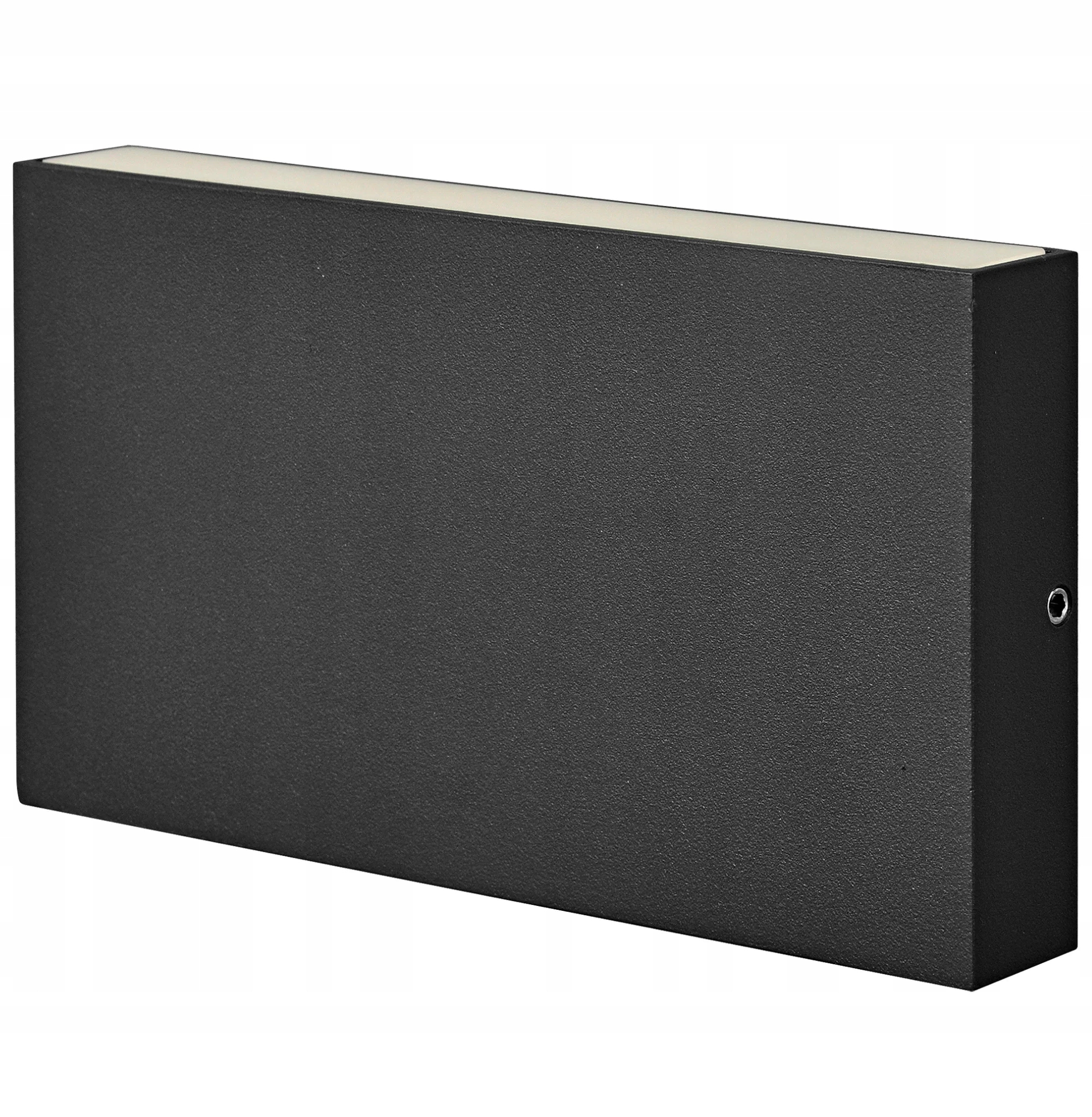 Venkovní nástěnné Led svítidlo obdélníkové horní a dolní část černé, moderní, Polux