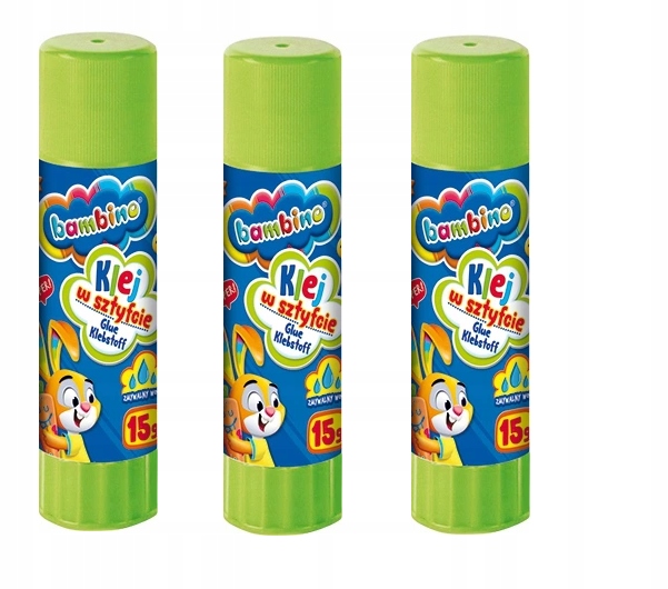 

Klej W Sztyfcie Zestaw 3 Sztuk 15g Bambino