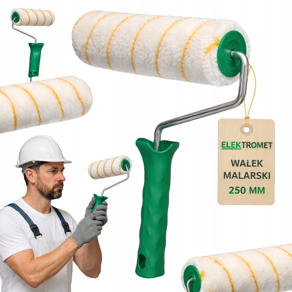 Wałek malarski MICROFIBER (zapas) 25 cm + Rączka do wałka 8x250mm