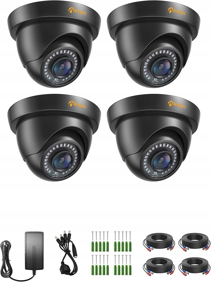 Anlapus 4 ks kamier pre vonkajšie monitorovanie 1080P pre súpravu 2MP Tvi Dvr