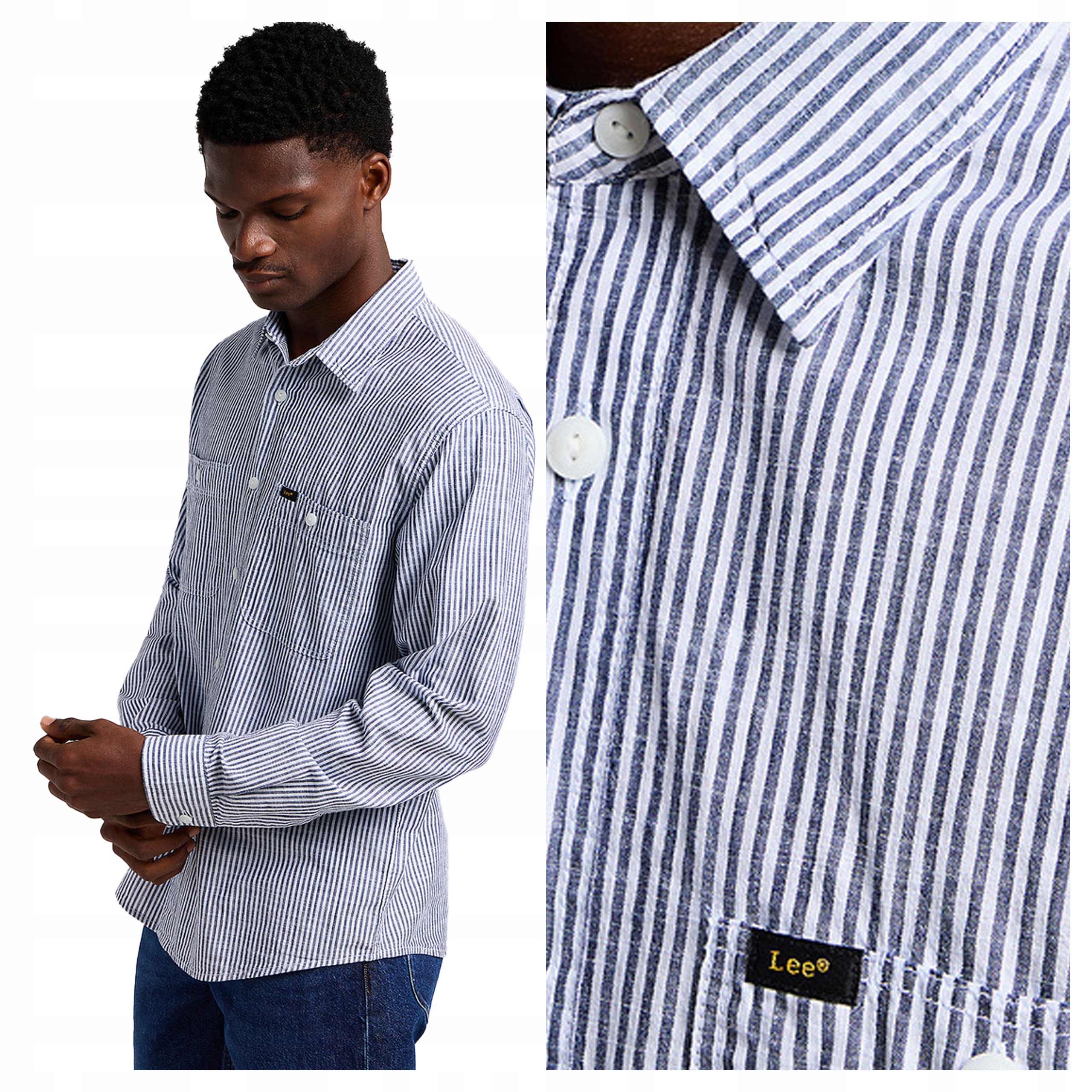 Lee Worker Shirt M Pánská košile