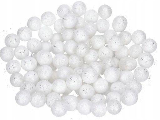 KULKI KULECZKI STYROPIANOWE BROKATOWE NA STROIK 170szt