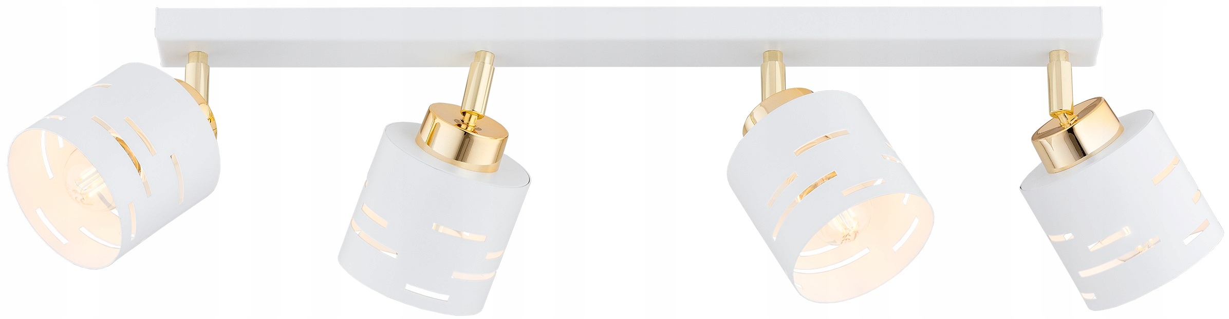 Lampa Wisząca Sufitowa Plafon Żyrandol Biało-złota Vox Led