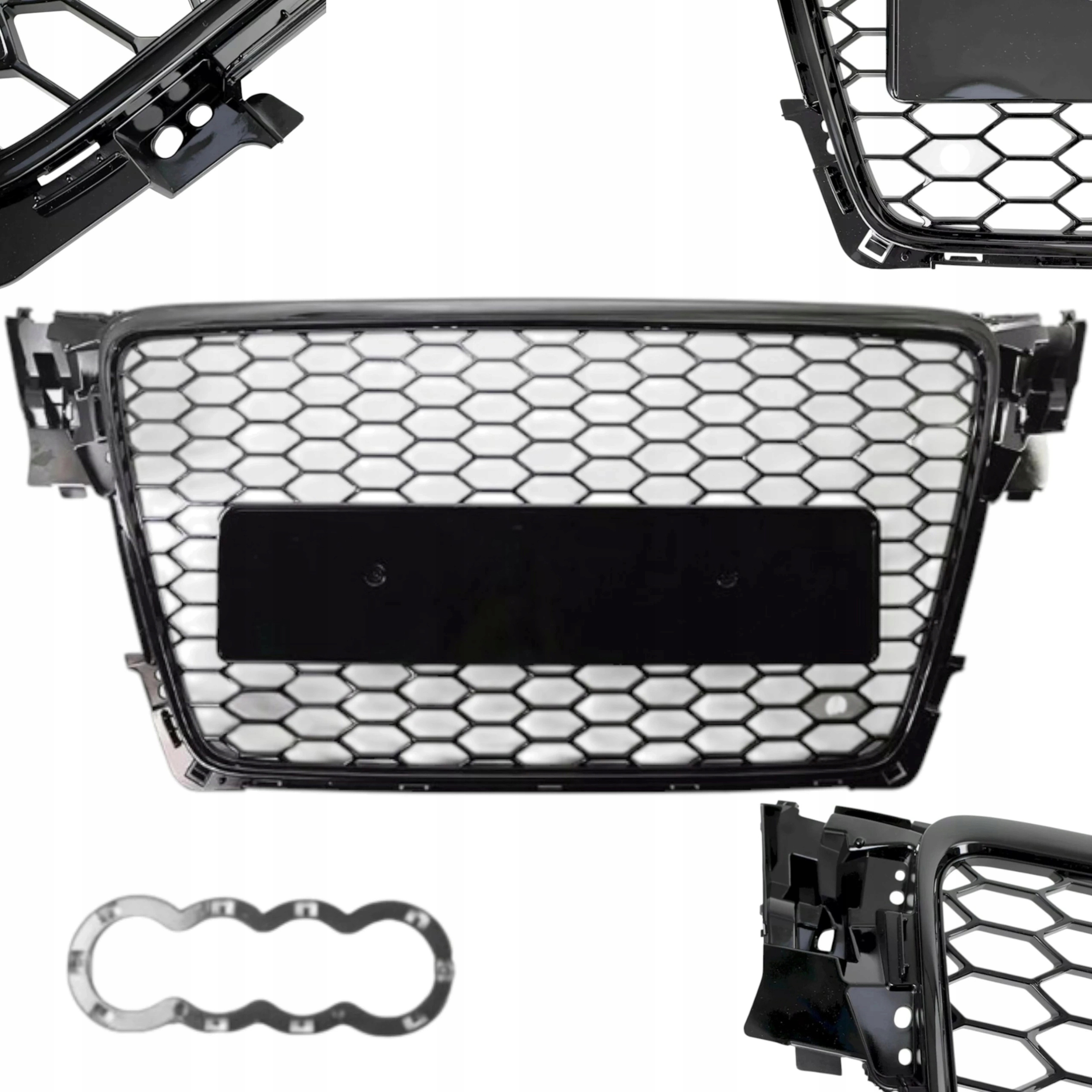 Gril Audi A4 B8 Lift 12-15 RS4 vzhled černý lesk atrapa Audi A4 B8.5 RS4