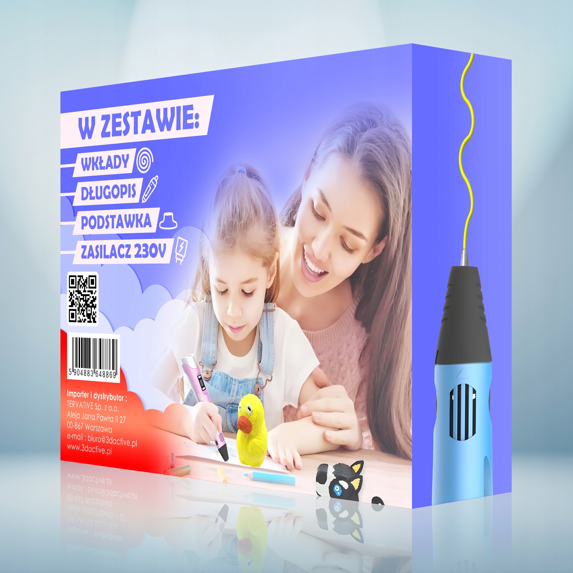 DŁUGOPIS 3D PEN DLA DZIECI DRUKARKA ZESTAW 3 GENERACJA 2024 Rodzaj długopis 3D