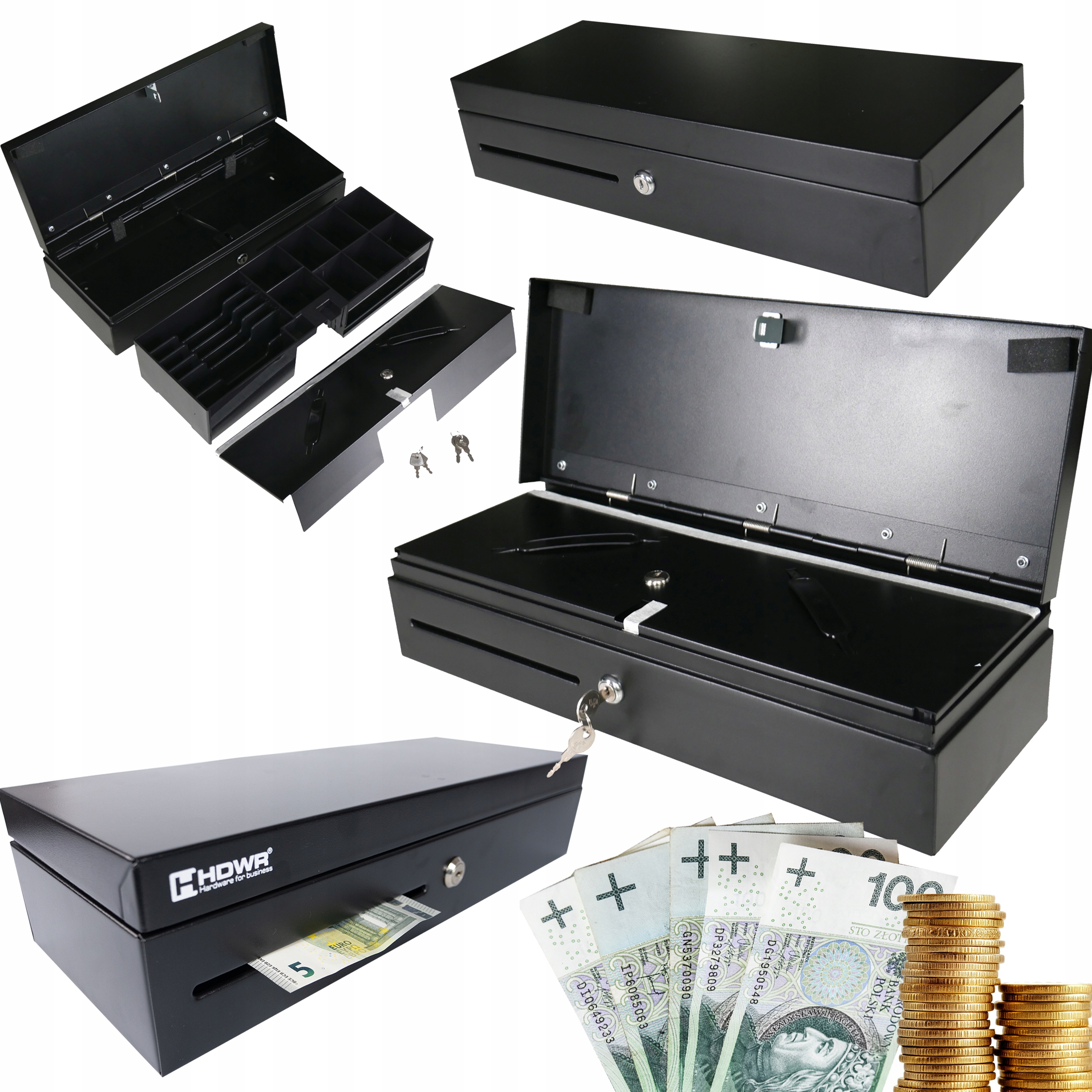 Šuplík Kazeta Na Peníze, Otevíratelná Shora, Dva Ocel Zámky RJ12