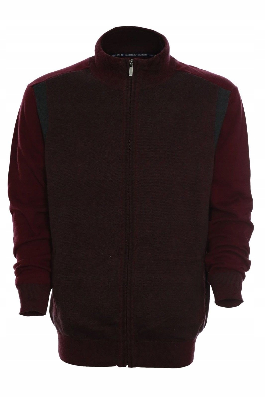 Kitaro Velké Rozměry Rozepínací Svetr Se Stojáčkem A Kapsami 4XL 150 cm