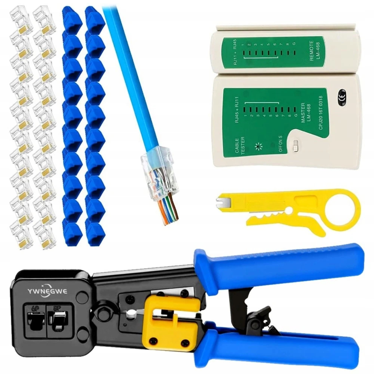 Průchozí Svorka Průchozích Konektorů RJ45 RJ12 RJ11 Lan