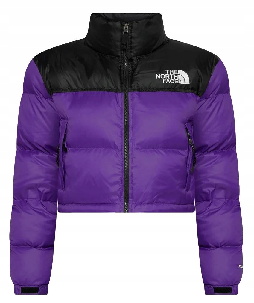 Puchowa kurtka damska bez kaptura The North Face Nuptse Short zimowa r. M