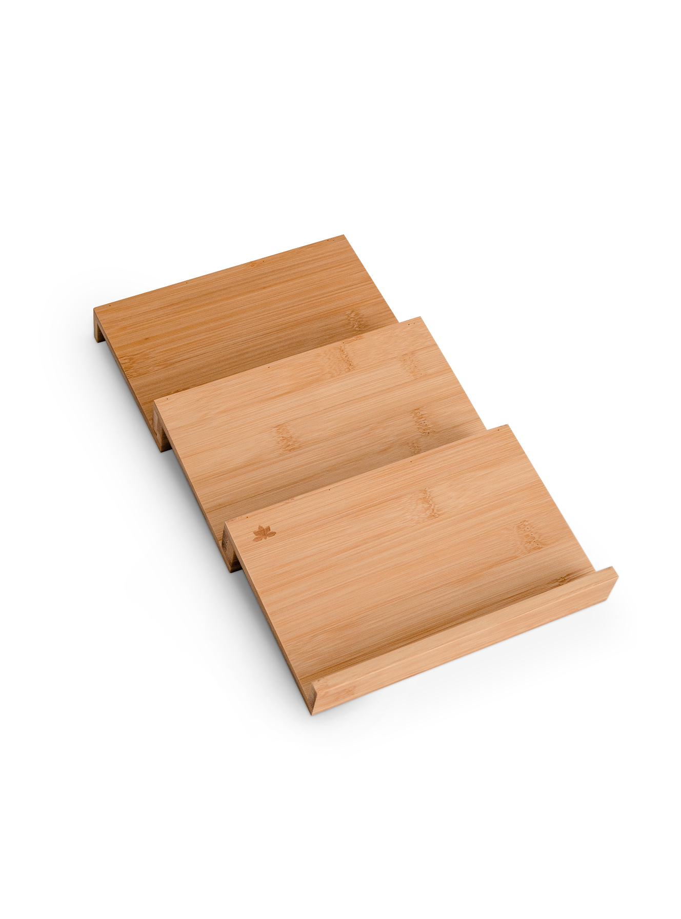 Bambusový organizér, podložka, tácek na koření do zásuvky – 3dílný