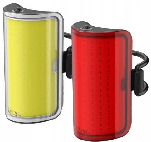 Sada cyklistických světel Knog Mid Cobber Twinpack Usb 330 st. 320/170 lm