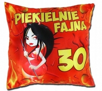 

30 urodziny koleżanki Poduszka