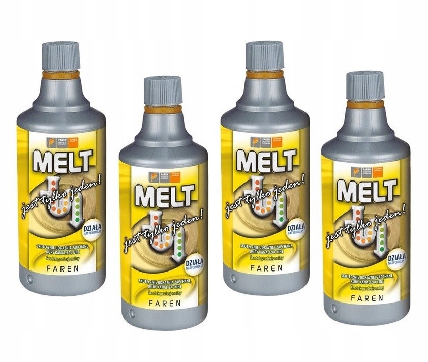 

Melt 0,75l x 4 szt, płyn do Wc i udrażniania rur