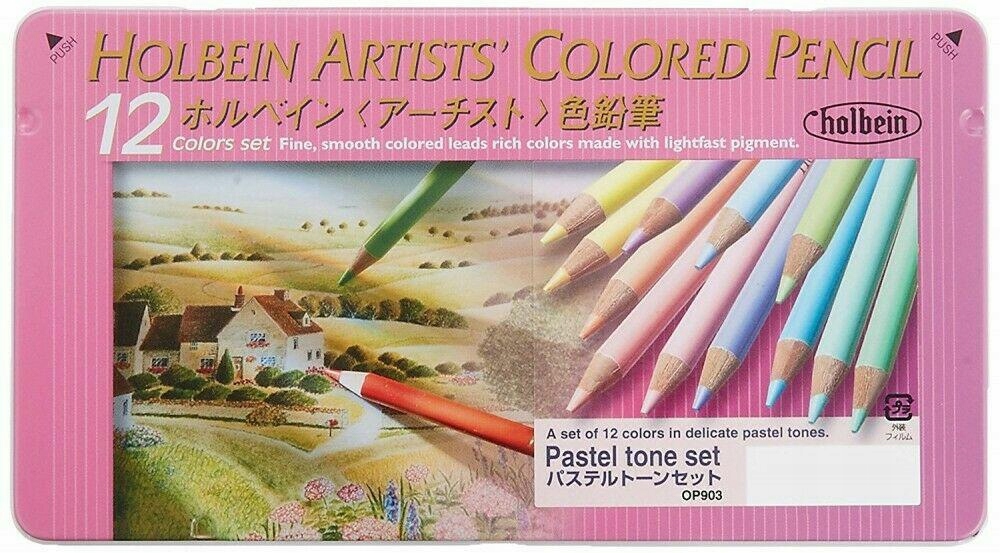 Pastelky Holbein 12 barev Pastel Tones