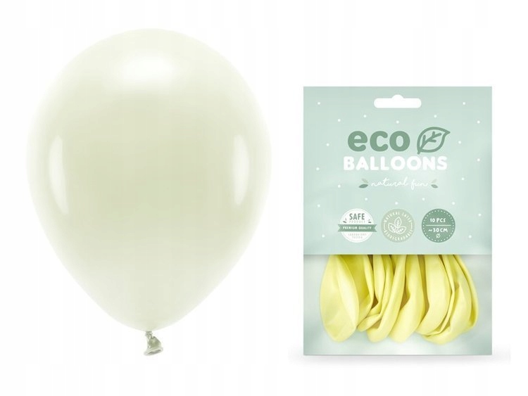 

Balony kremowe Eco na Urodziny 30cm pastelowe 10x