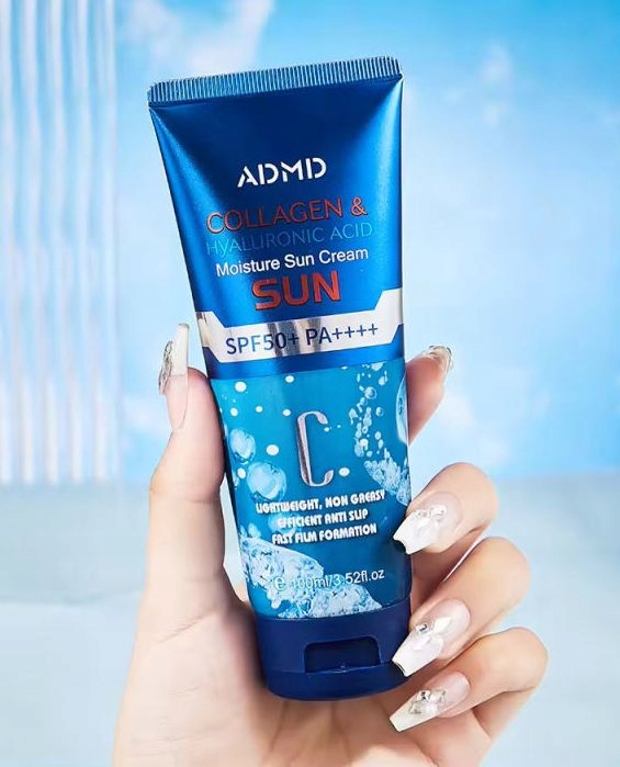 KREM PRZECIWSŁONECZNY SPF50+ PA++++ KOLAGEN + KWAS HIALURONOWY 100ml Marka inna marka