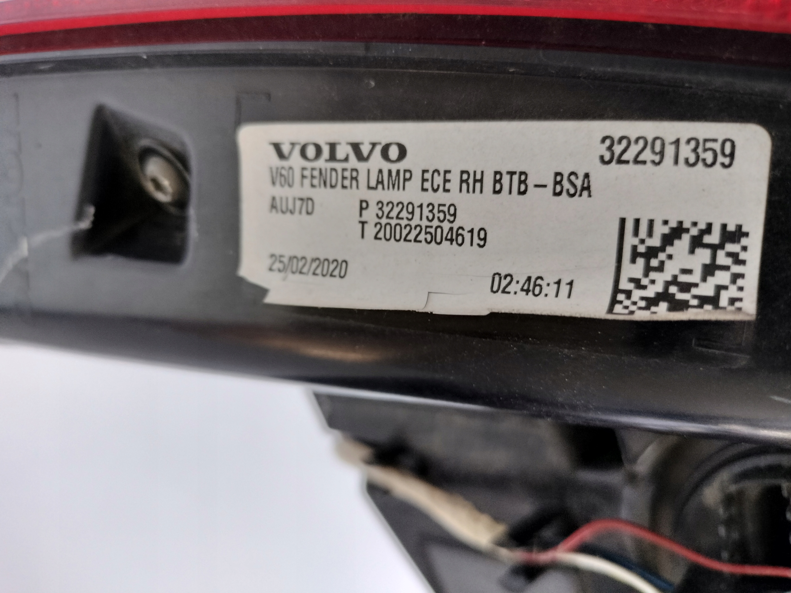 light right rear VOLVO V60 18- LED