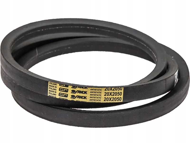 Klínový řemen ventilátoru mlátičky Bizon 20x12,5x2050 20x2050 Stomil Žlutý
