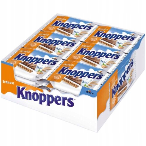 Levně 2x Knoppers Peanut Oplatek mléčně-oříškový 24x25 g