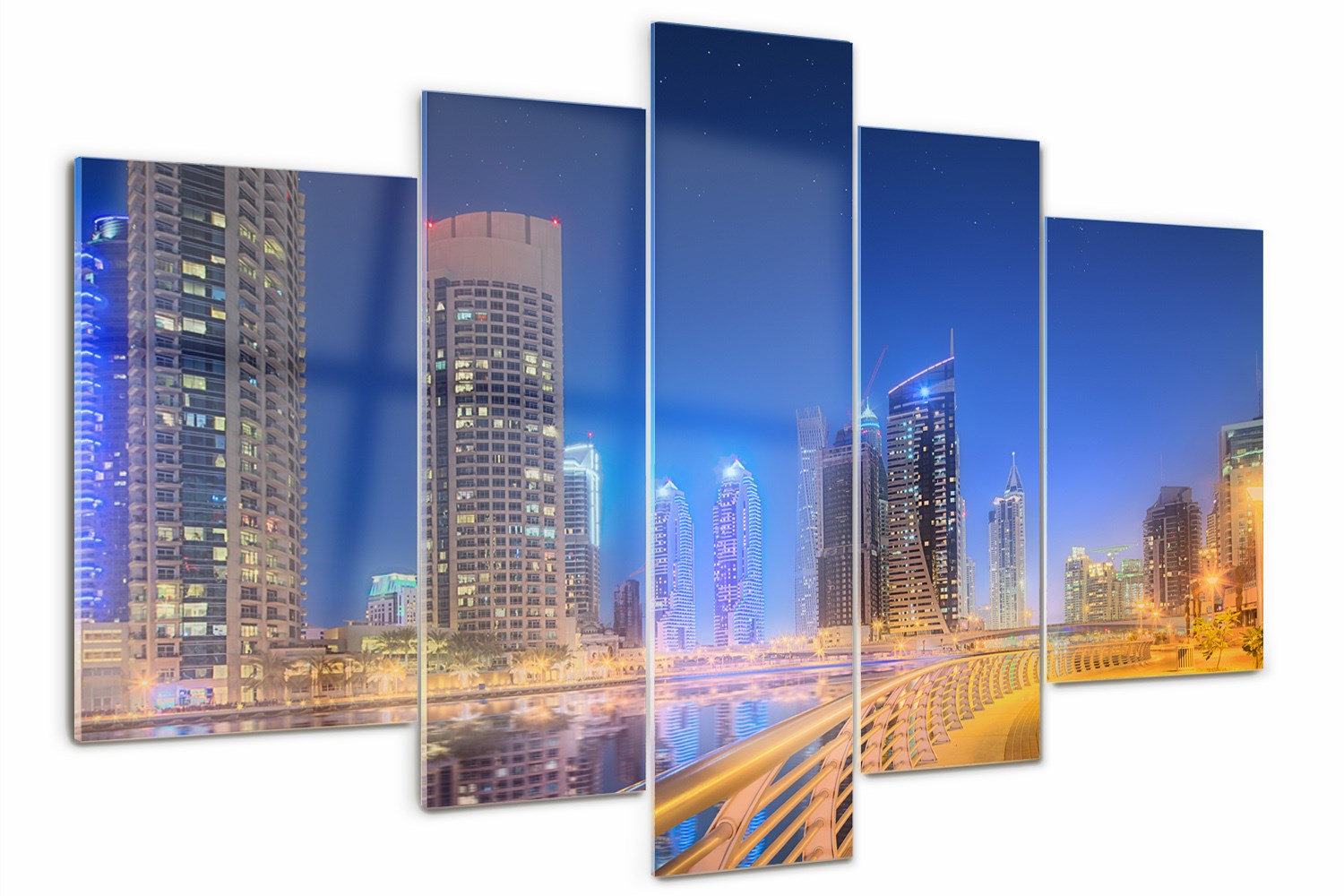 

Obraz szklany tryptyk drukowany Dubaj 170x100cm