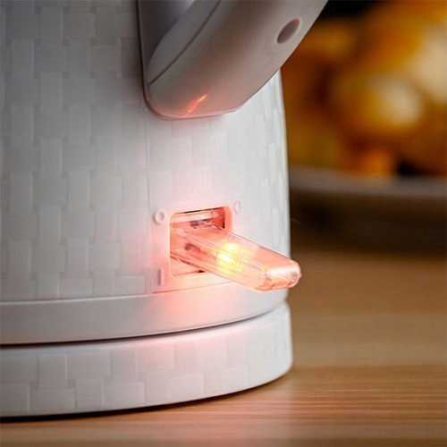 CZAJNIK BEZPRZEWODOWY ELEKTRYCZNY MODNY 1,8L Podstawa Obrotowa 360° ŁADNY Kolor dominujący biały